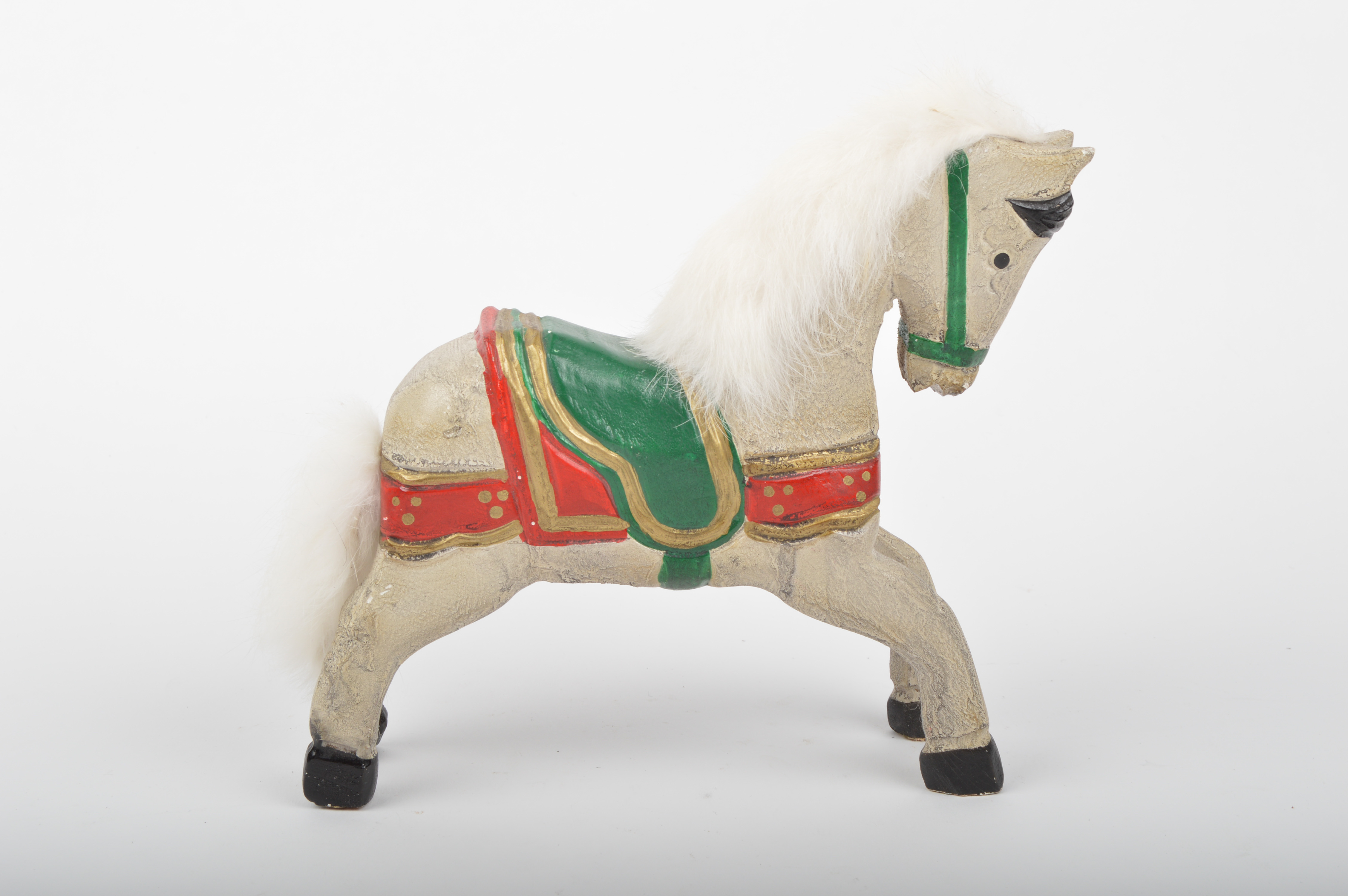 Three Wooden Animal Figurines