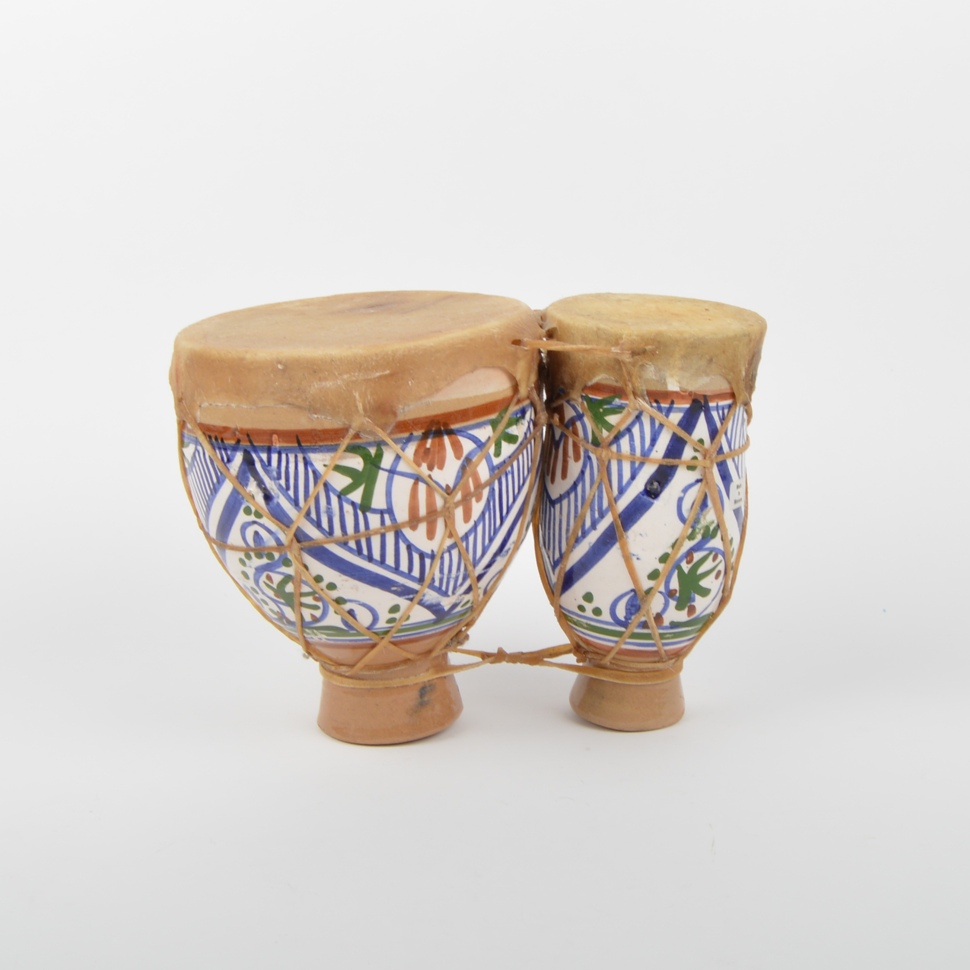 Morrocan Ceramic and Goatskin Drum