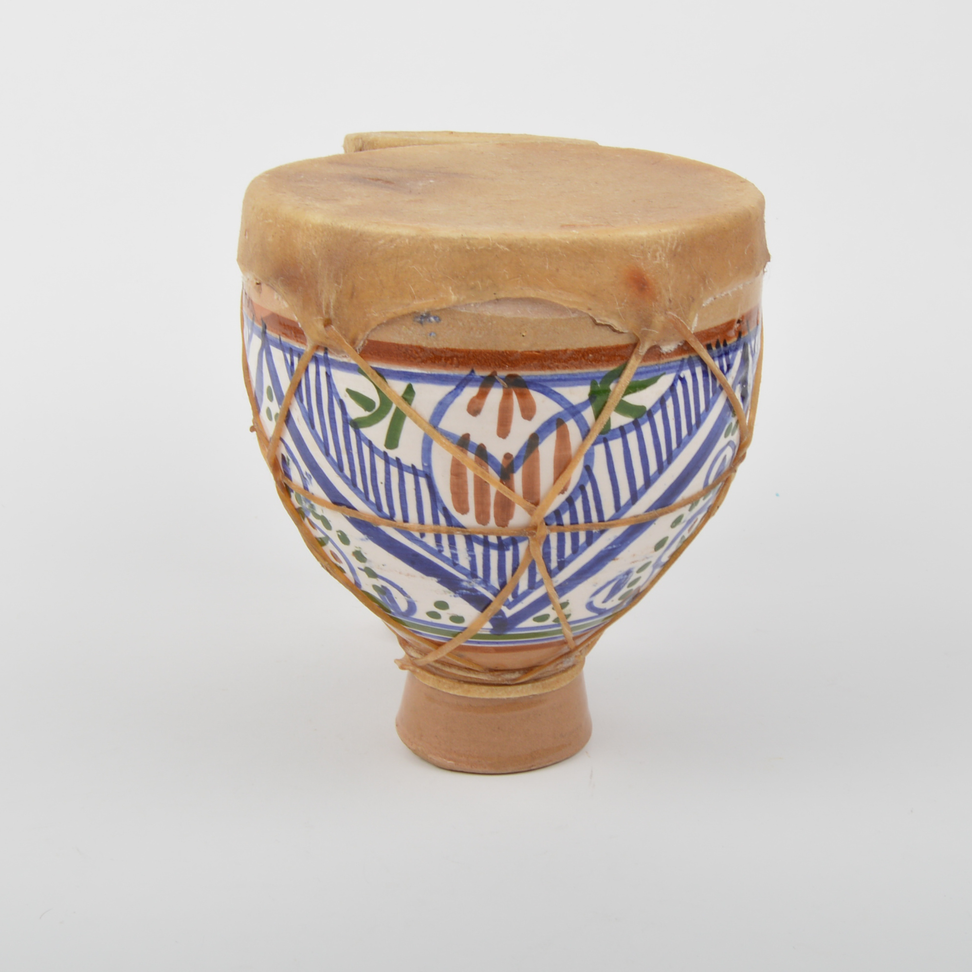 Morrocan Ceramic and Goatskin Drum