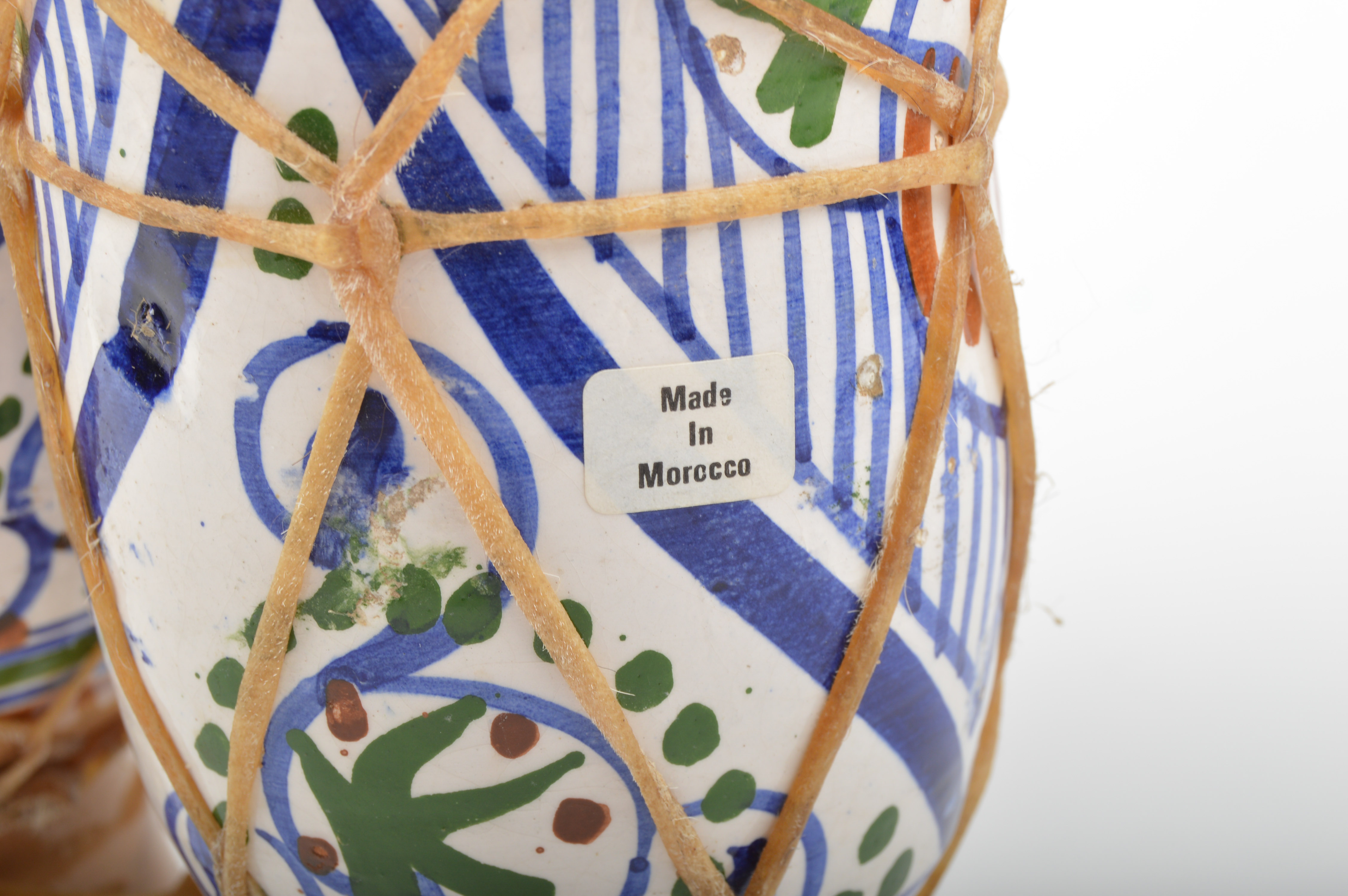 Morrocan Ceramic and Goatskin Drum