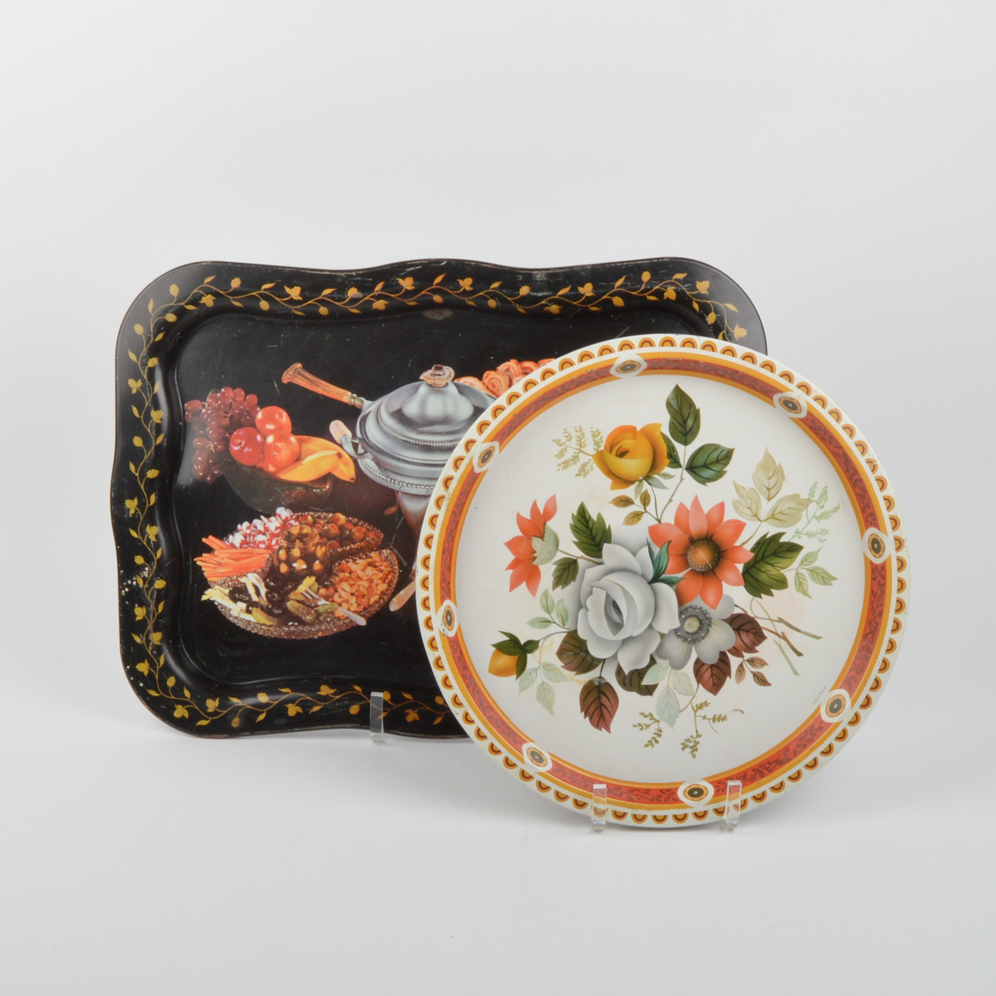 Vintage Coca-Cola and Elite Tole Trays