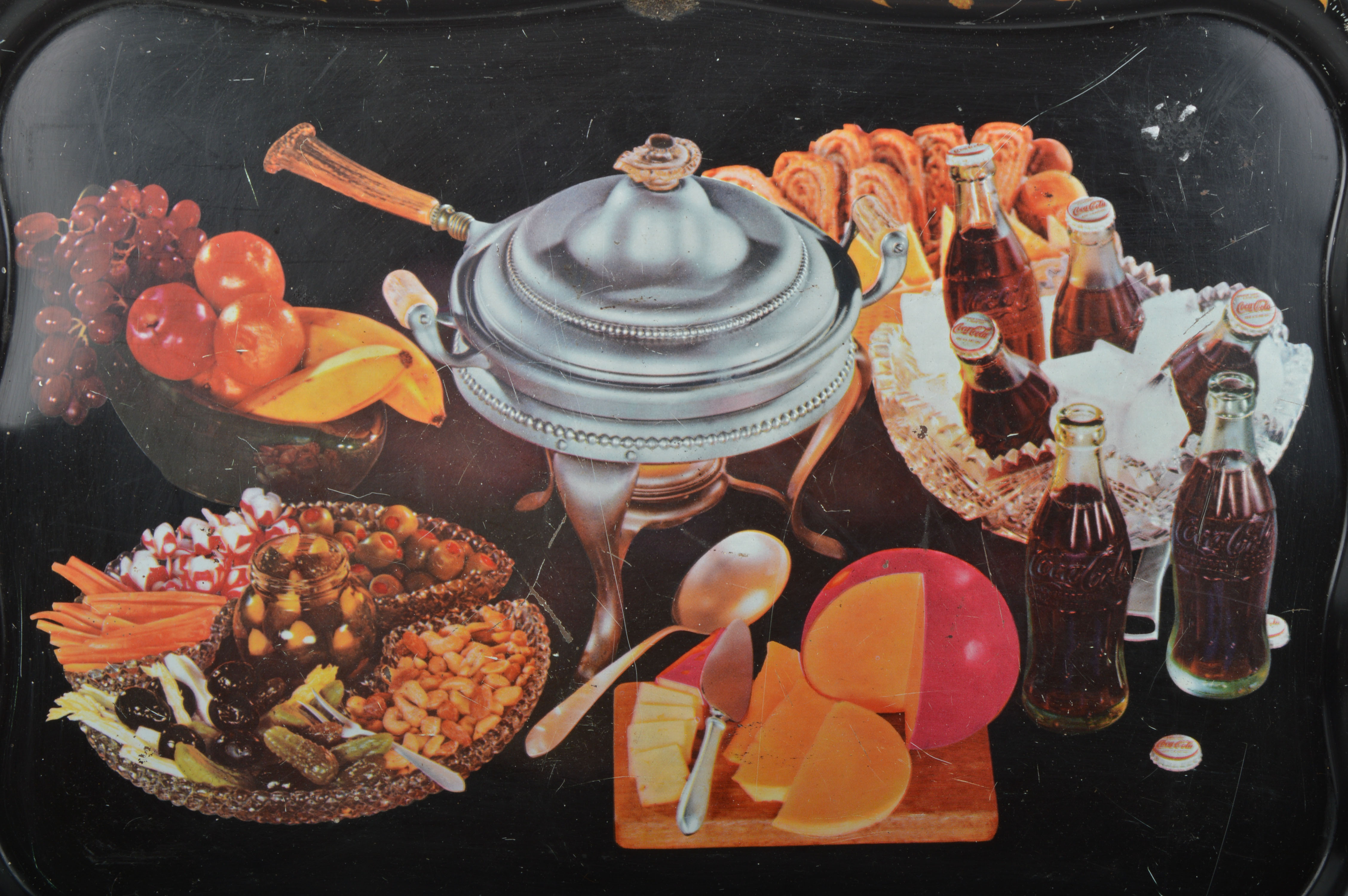 Vintage Coca-Cola and Elite Tole Trays