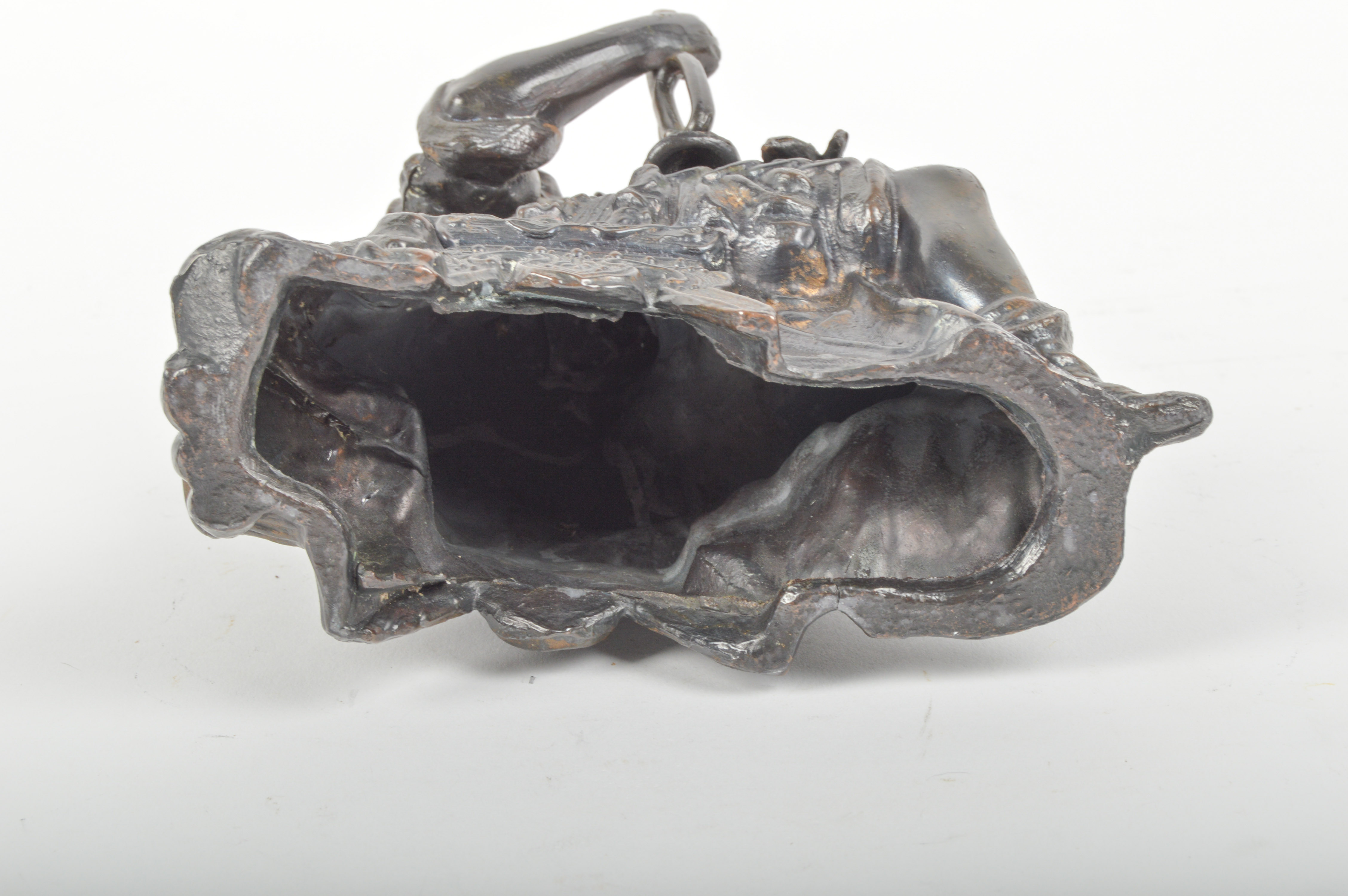 Art Nouveau Cast Spelter Roman Centurian Clock Topper