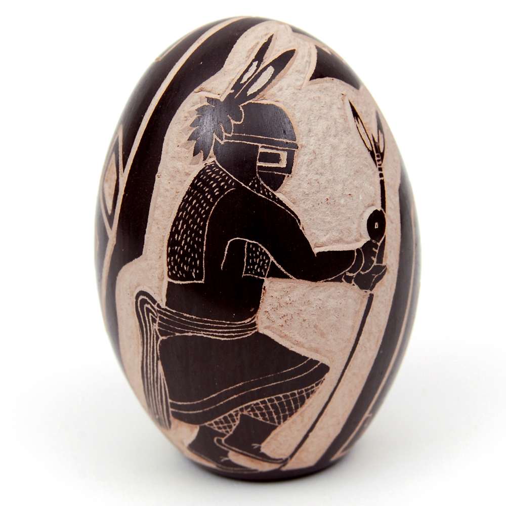 Carla Nampeyo Hopi Carved Egg
