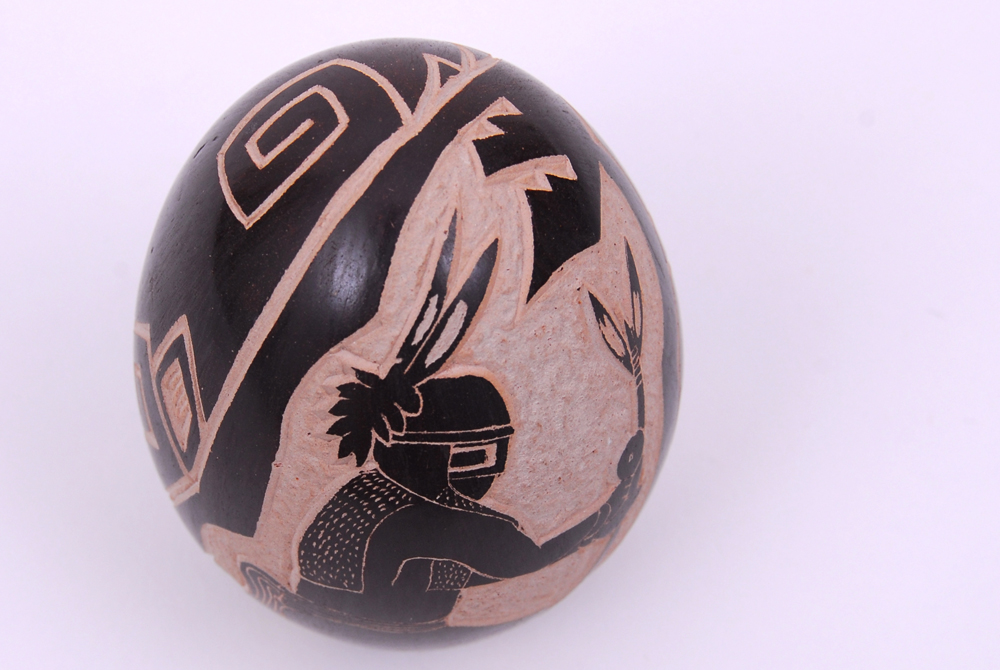 Carla Nampeyo Hopi Carved Egg