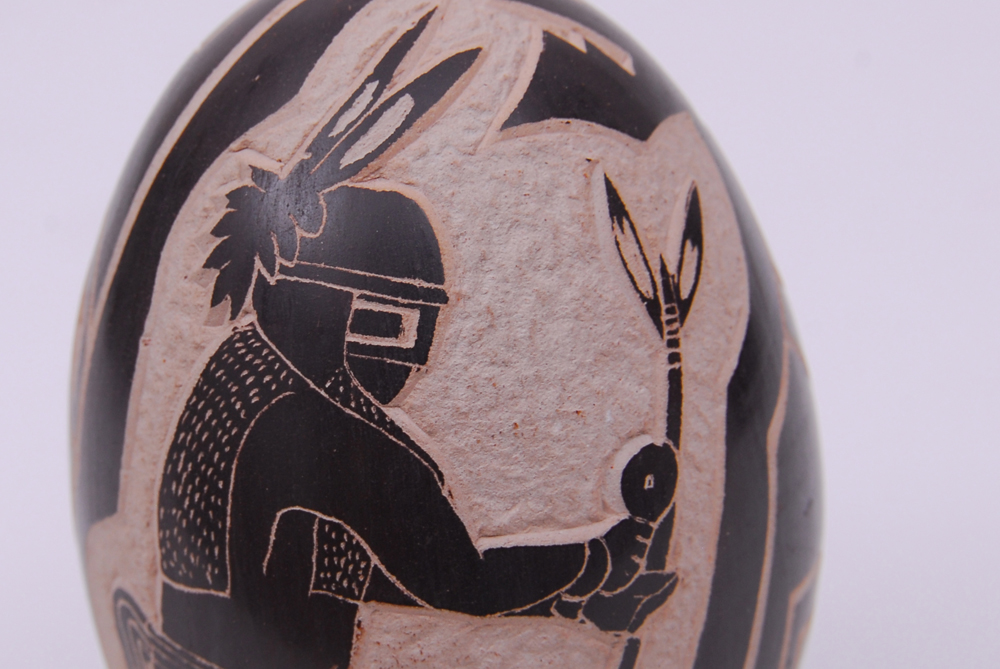 Carla Nampeyo Hopi Carved Egg