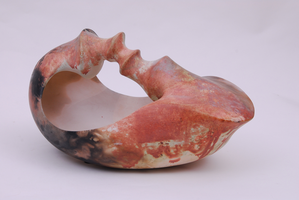 Jan Jacque Pit Fired Pottery Basket