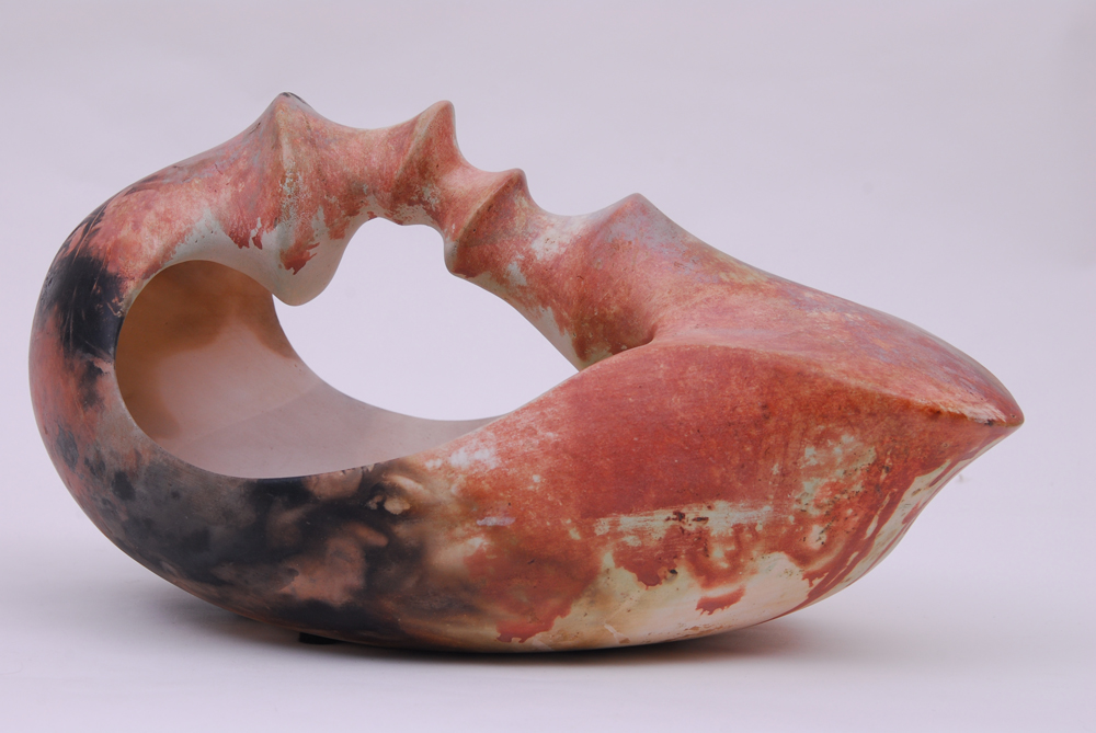 Jan Jacque Pit Fired Pottery Basket