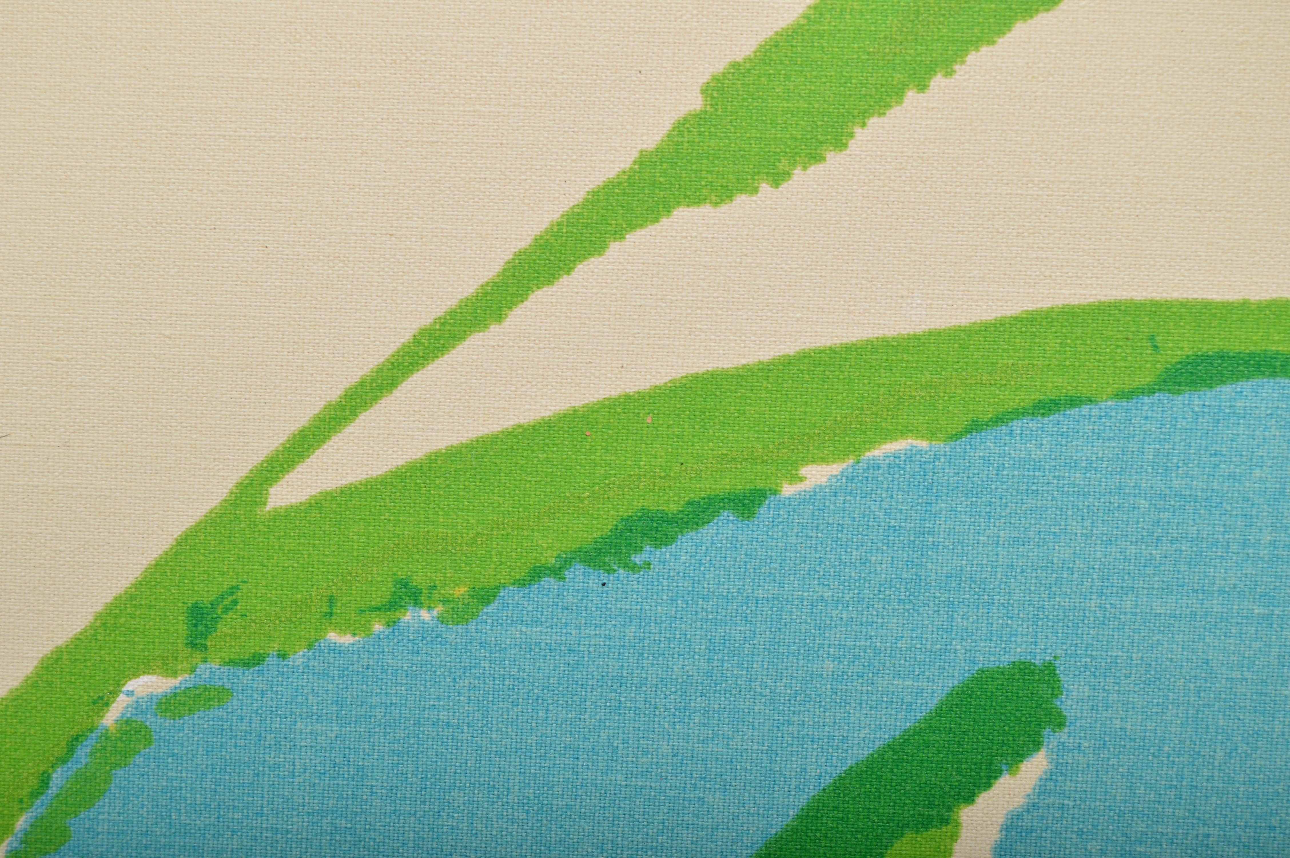 Large Mid Century Modern Pop Art Butterfly Serigraph For Tom Tru