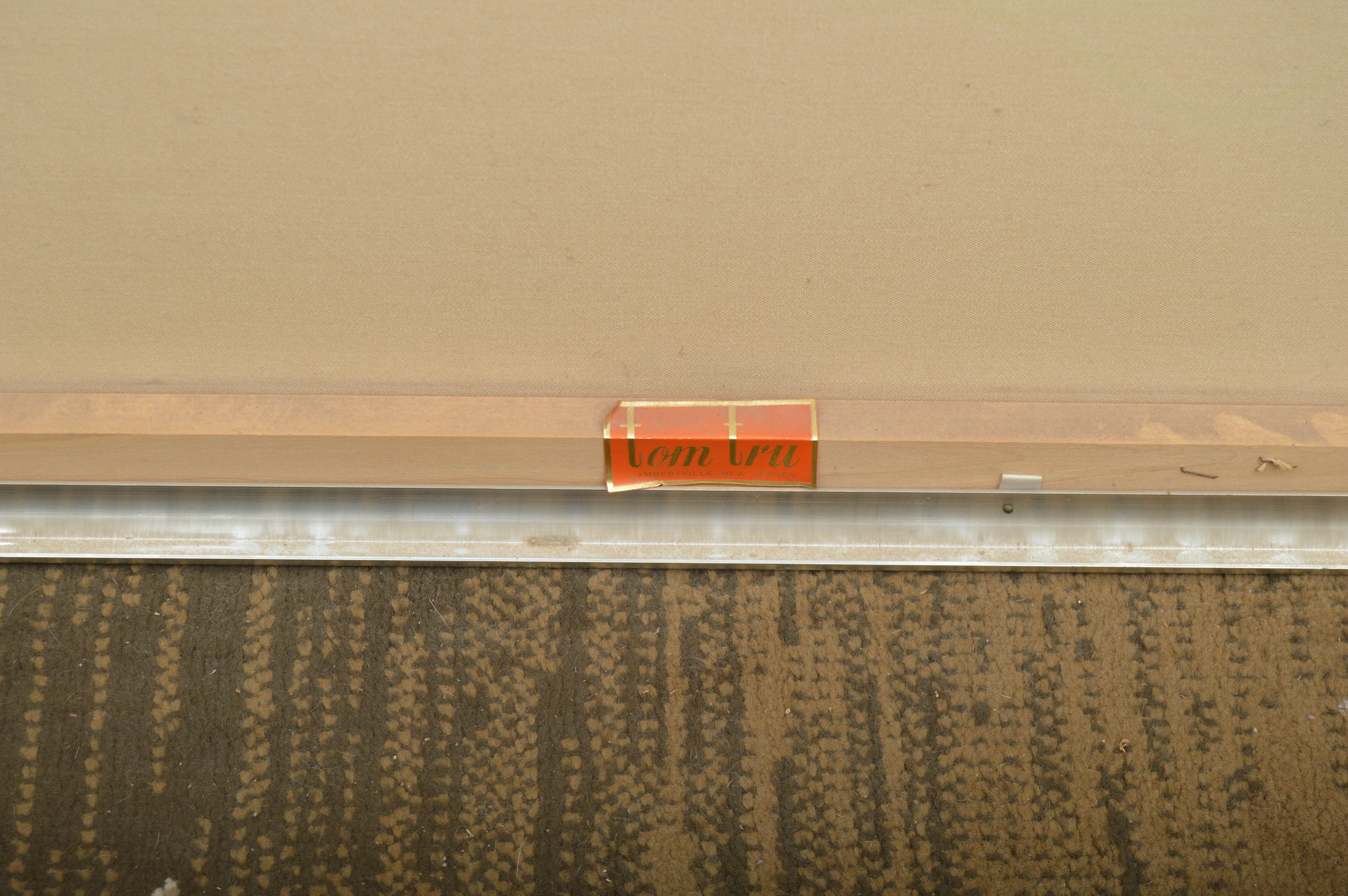 Large Mid Century Modern Pop Art Butterfly Serigraph For Tom Tru