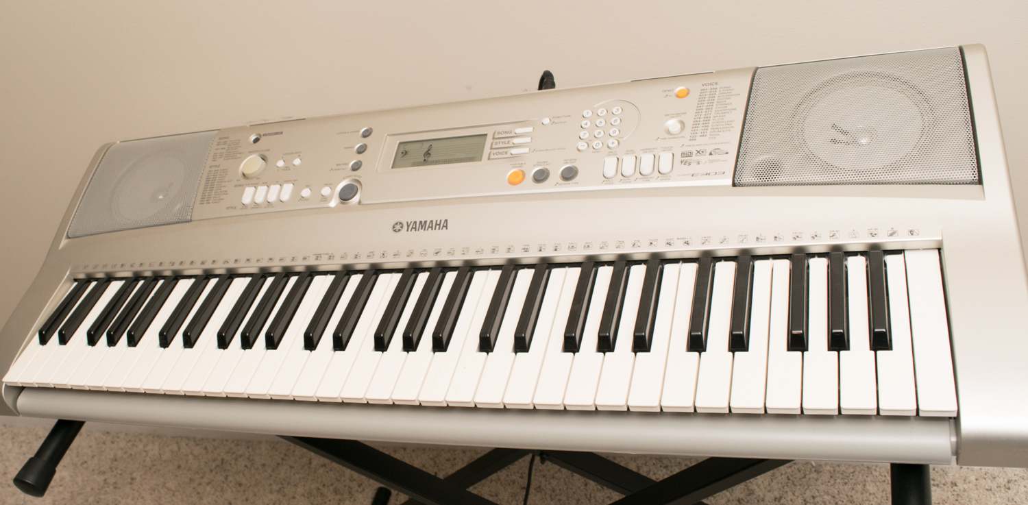 Yamaha PSR E303 Digital Piano and Stand