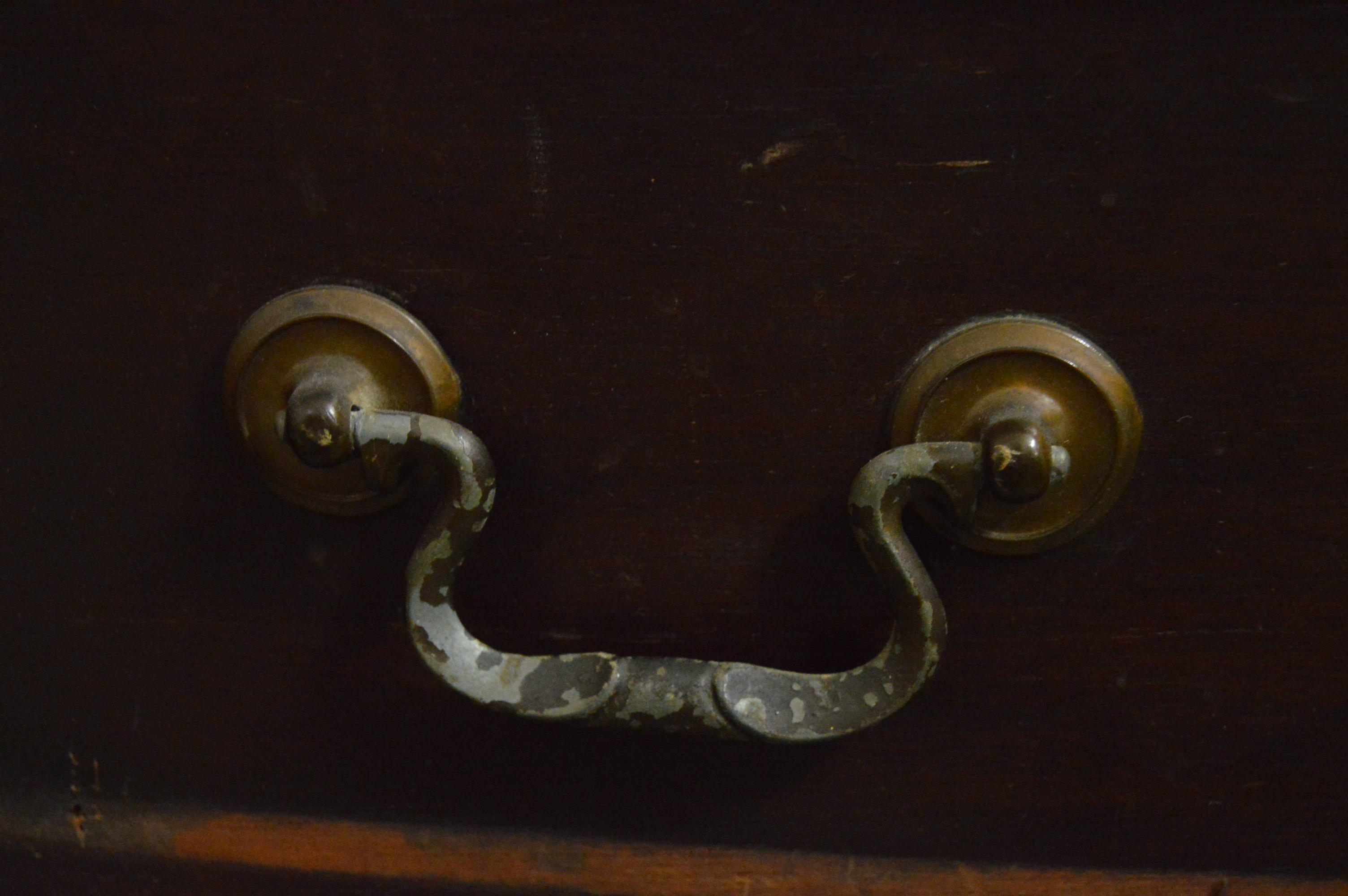 Mahogany Bow Front Hutch