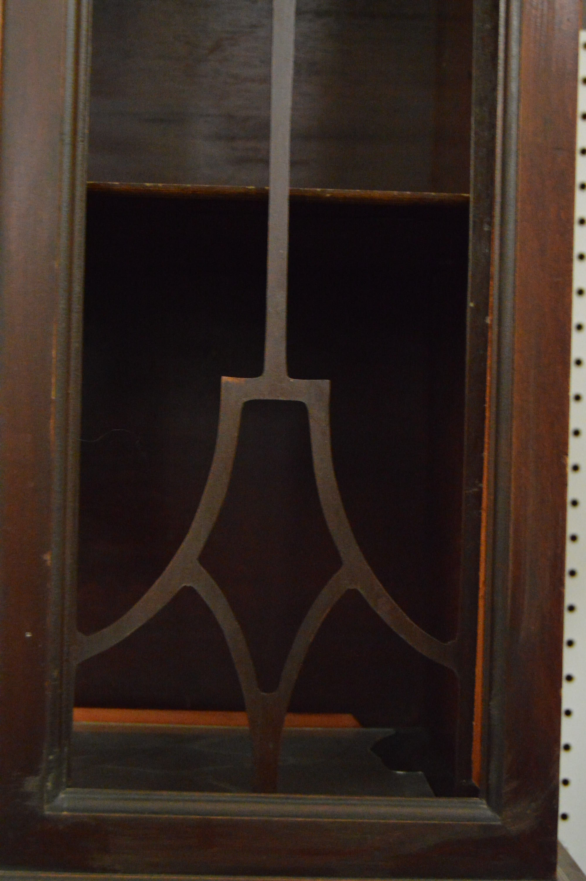 Mahogany Bow Front Hutch