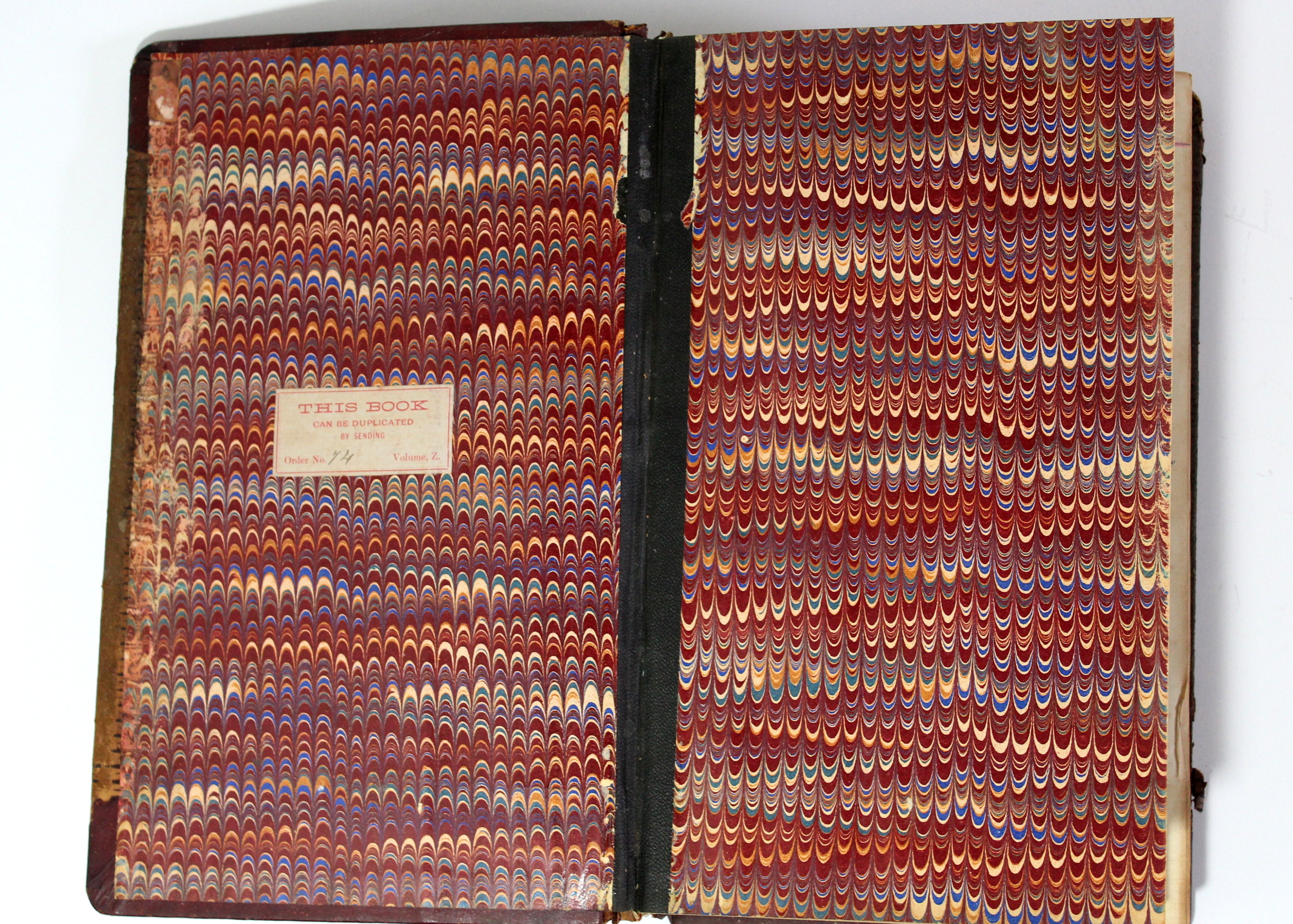 Antique Leather-Bound Ledger