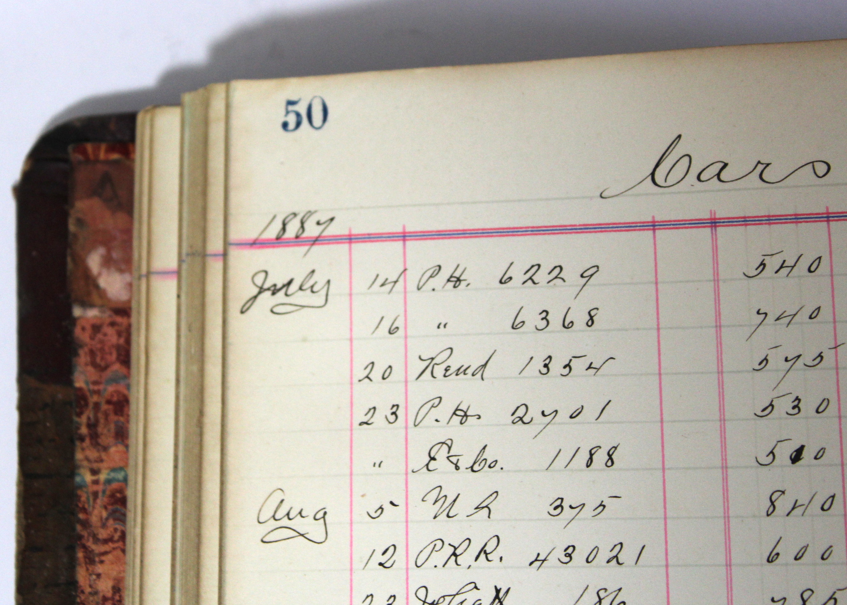 Antique Leather-Bound Ledger