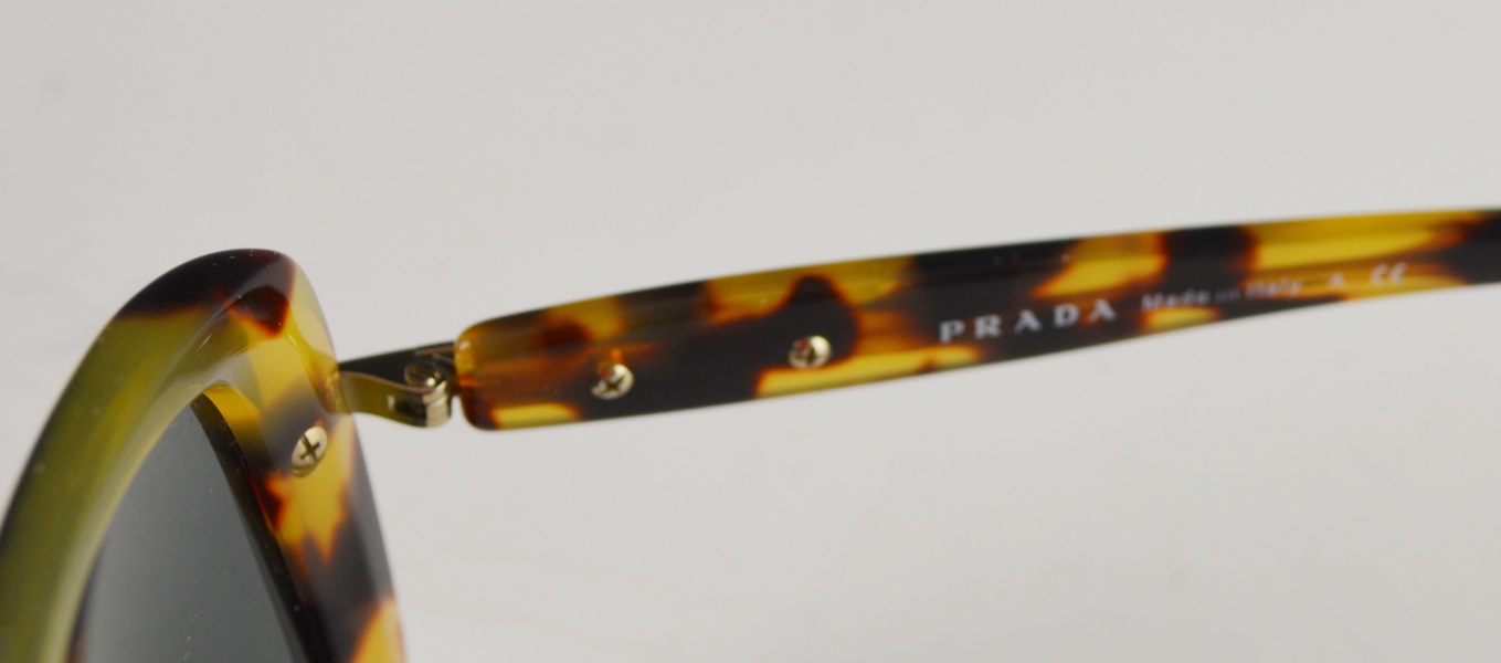 Prada Designer Black/Light Tortoise Sunglasses