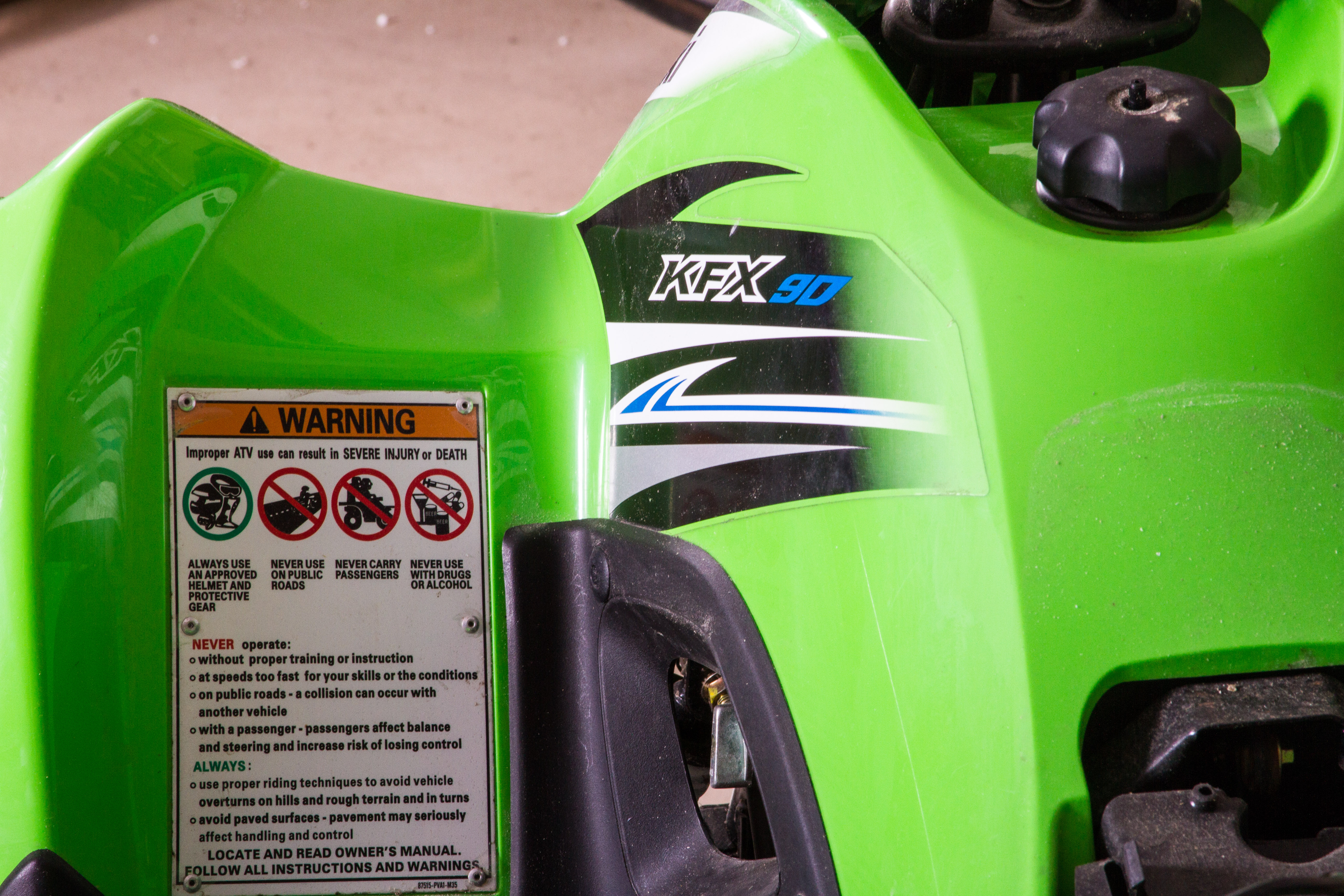 Kawasaki KFX 90 Four Wheeler