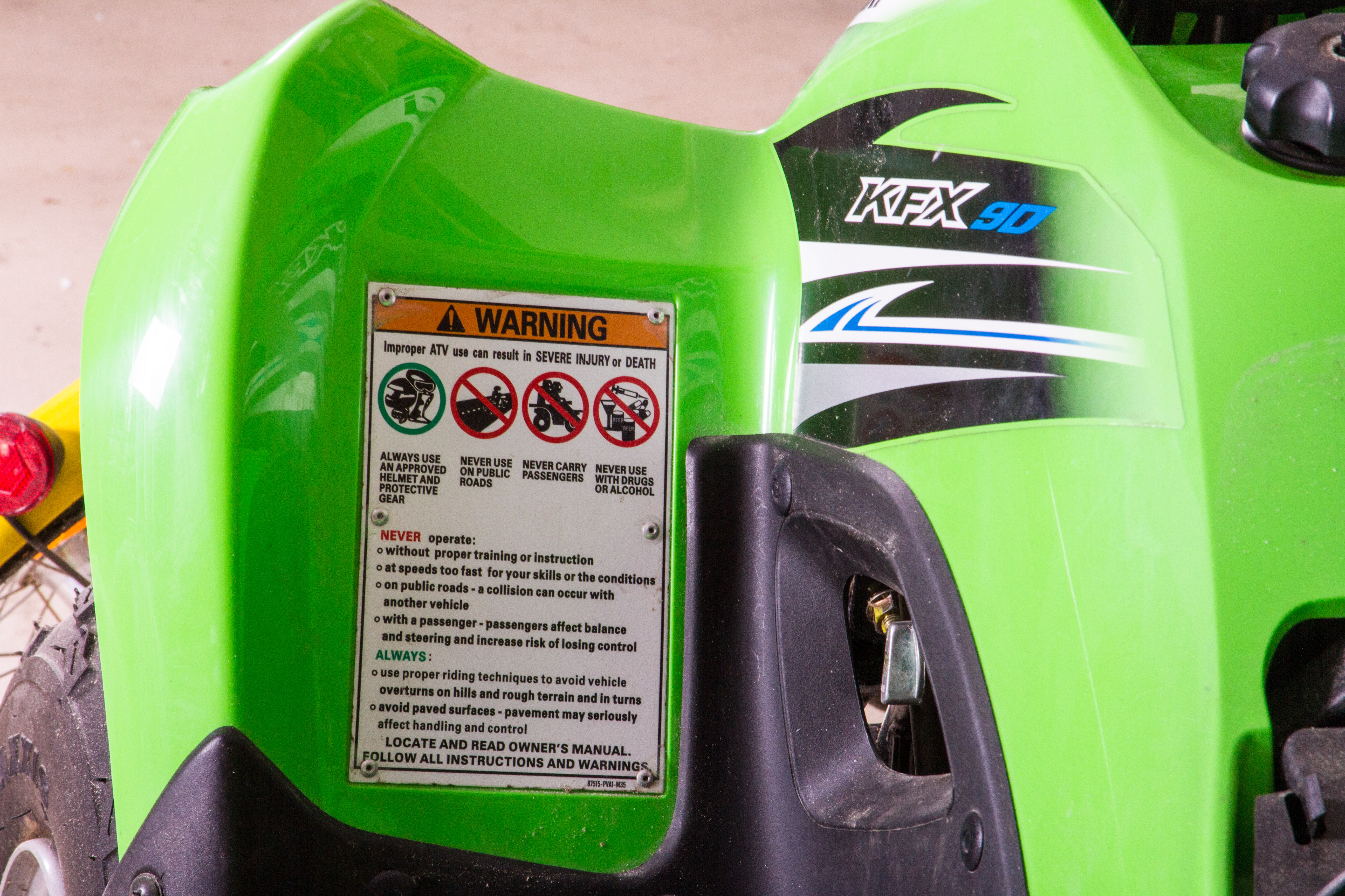 Kawasaki KFX 90 Four Wheeler