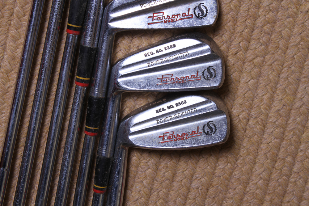 Vintage Spalding and Wilson Golf Clubs