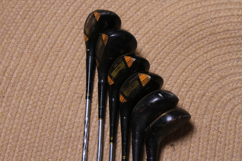 Vintage Spalding and Wilson Golf Clubs