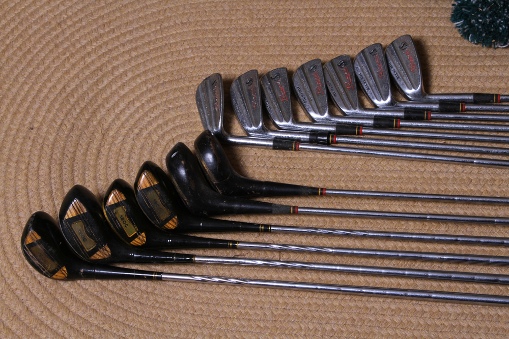 Vintage Spalding and Wilson Golf Clubs