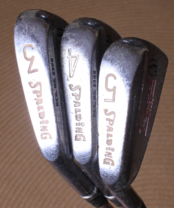 Vintage Spalding and Wilson Golf Clubs
