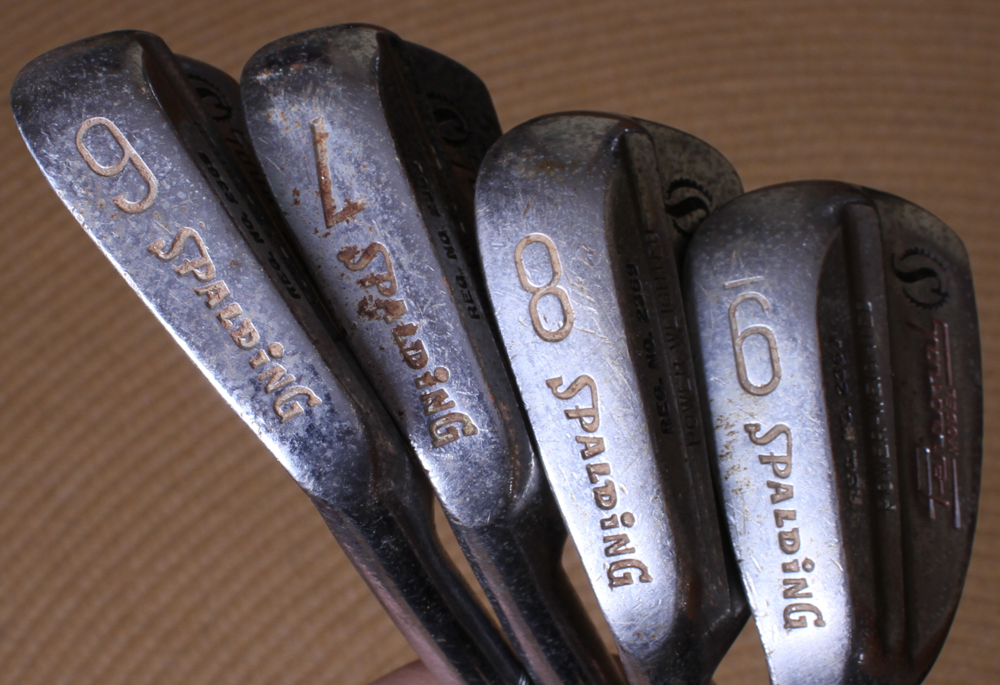 Vintage Spalding and Wilson Golf Clubs