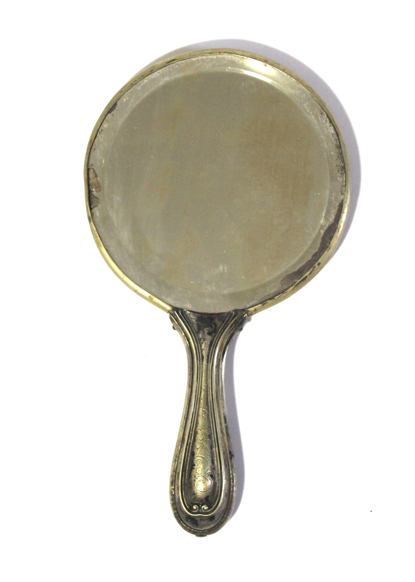 Vintage German Silver Art Nouveau Hand Mirror
