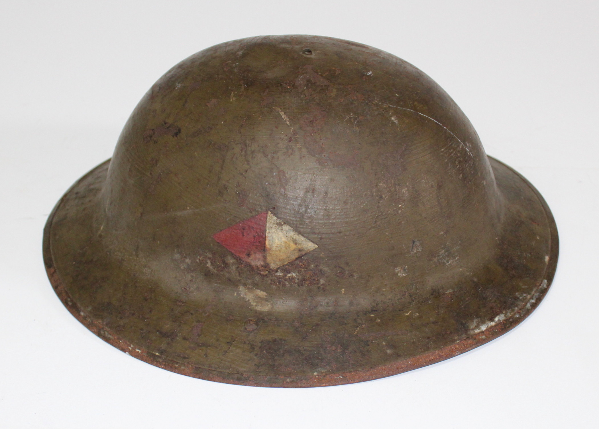 World War I Helmet and WW II Boots