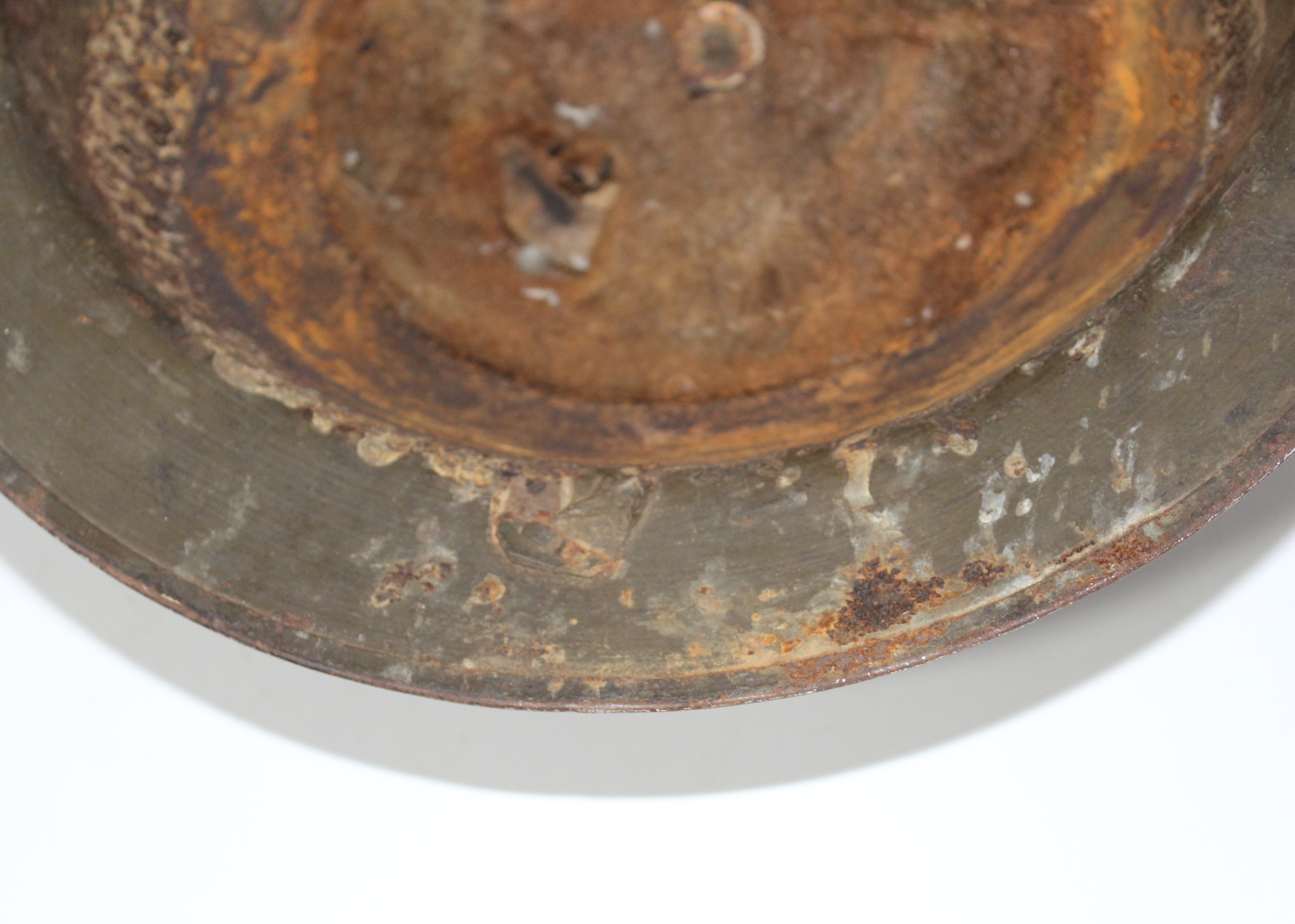 World War I Helmet and WW II Boots