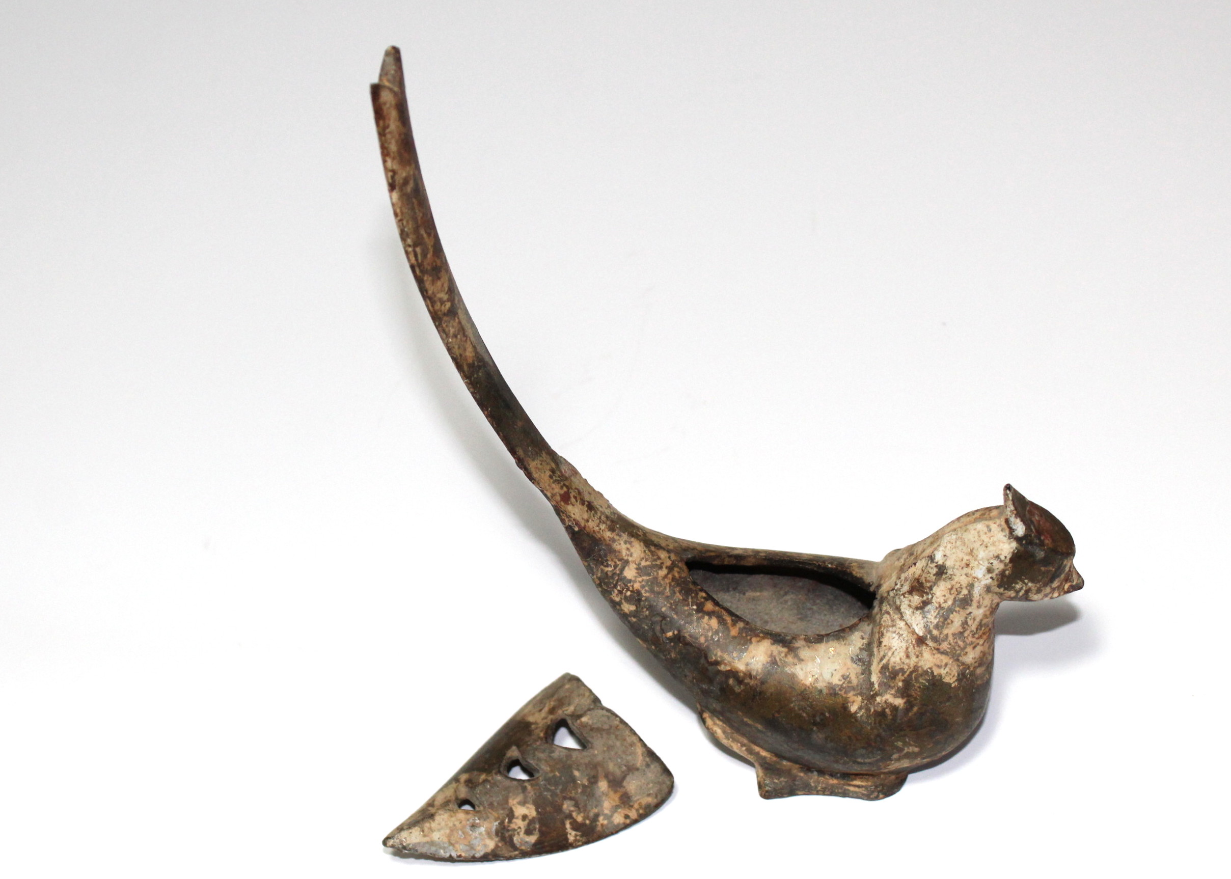 Vintage Japanese Partridge Incense Burner