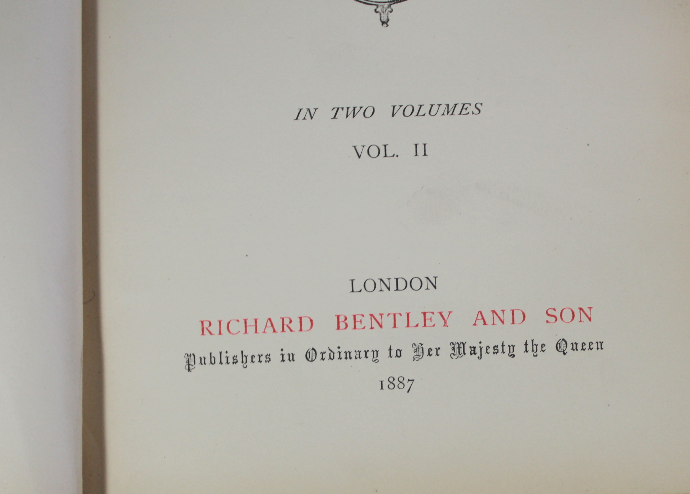 Two-Volume Set of Trollope's "What I Remember" Dated 1887