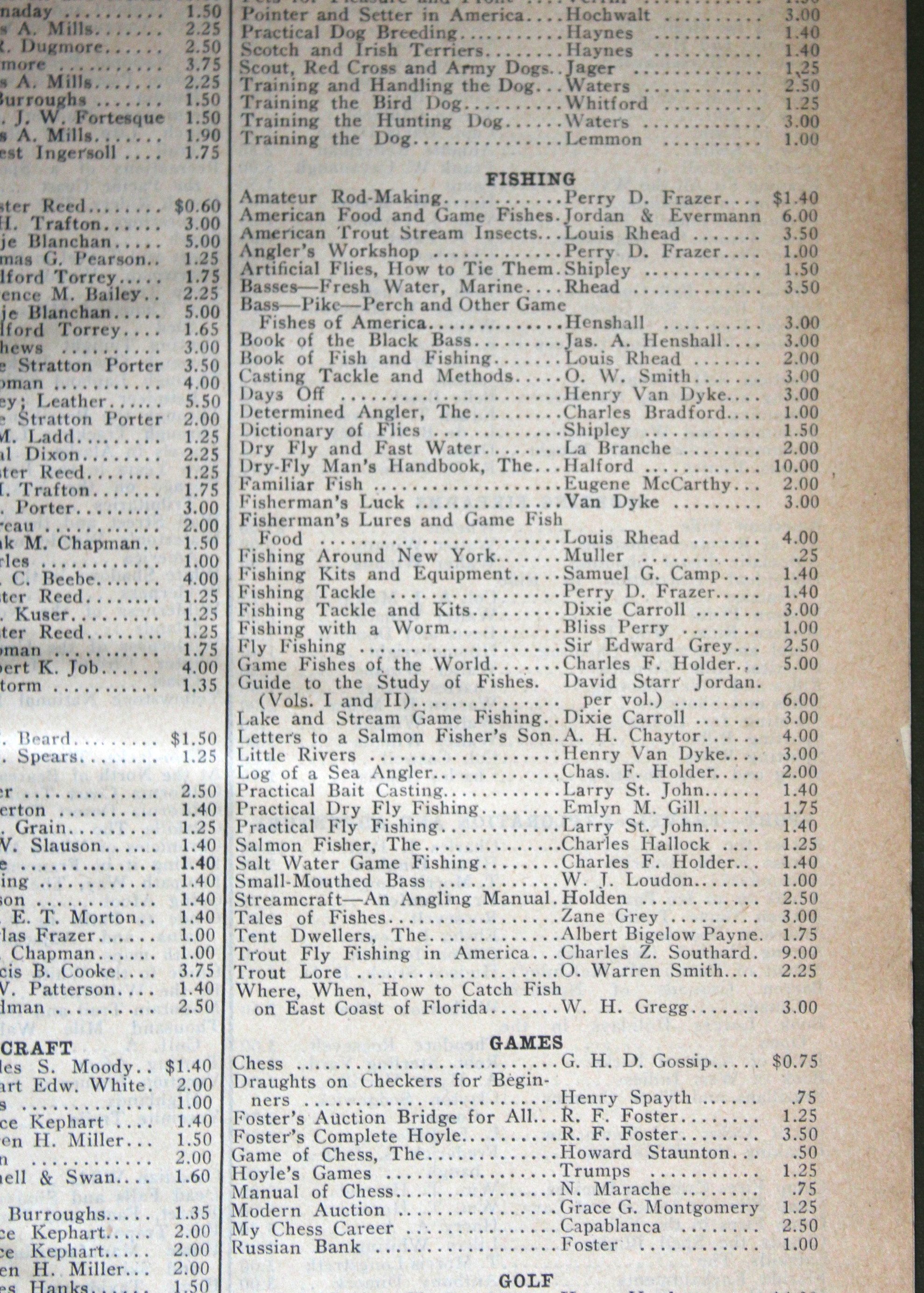 1920 Abercrombie & Fitch Catalog Plus Volume II of Blaine's Rural Sports