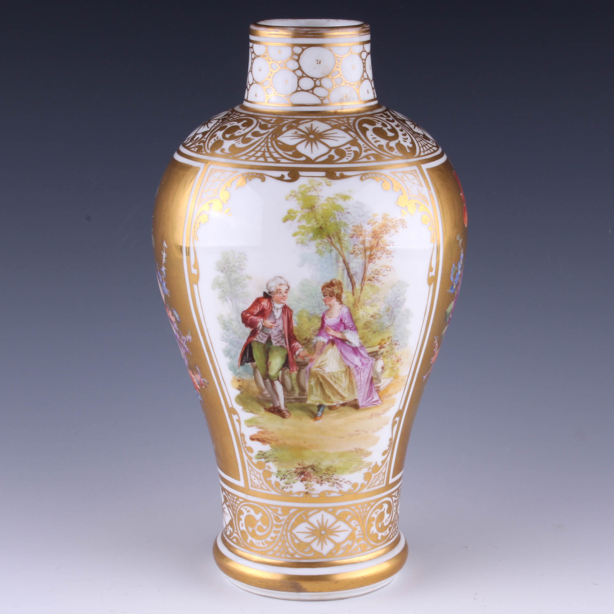 Vintage Dresden Porcelain Vase