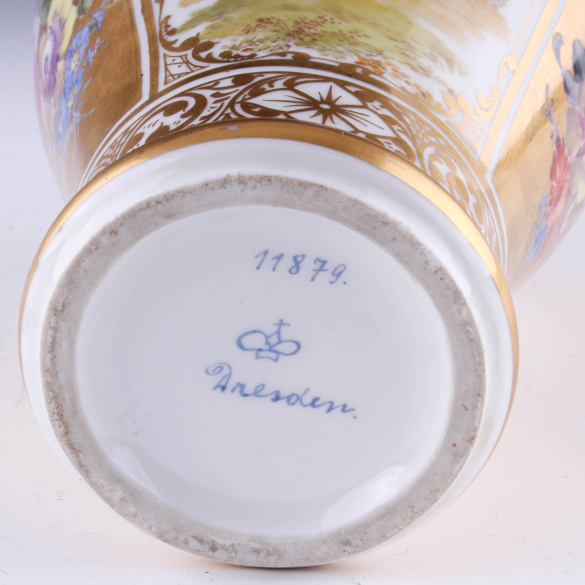 Vintage Dresden Porcelain Vase