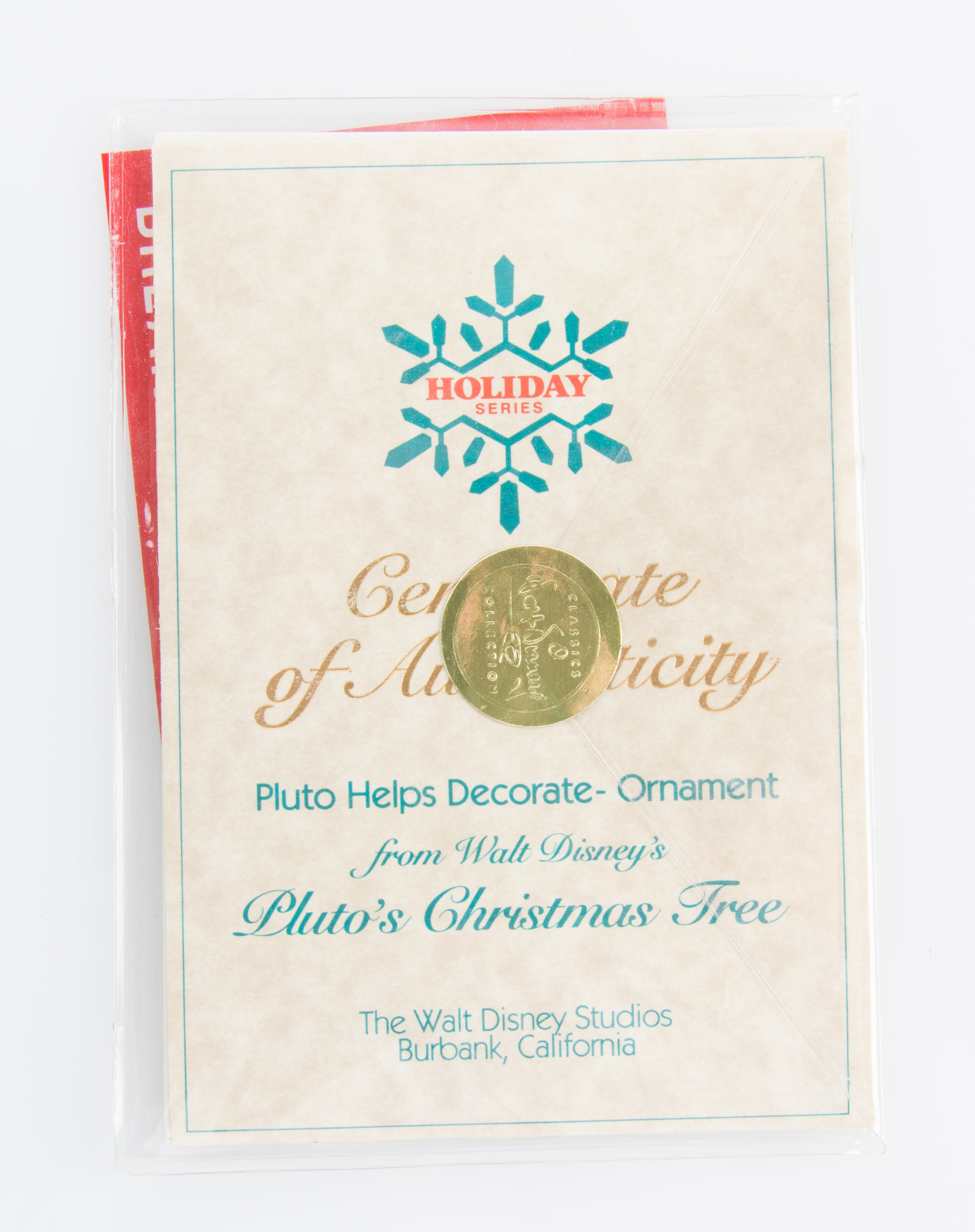 Walt Disney Collection 1996 Holiday Annual Ornament