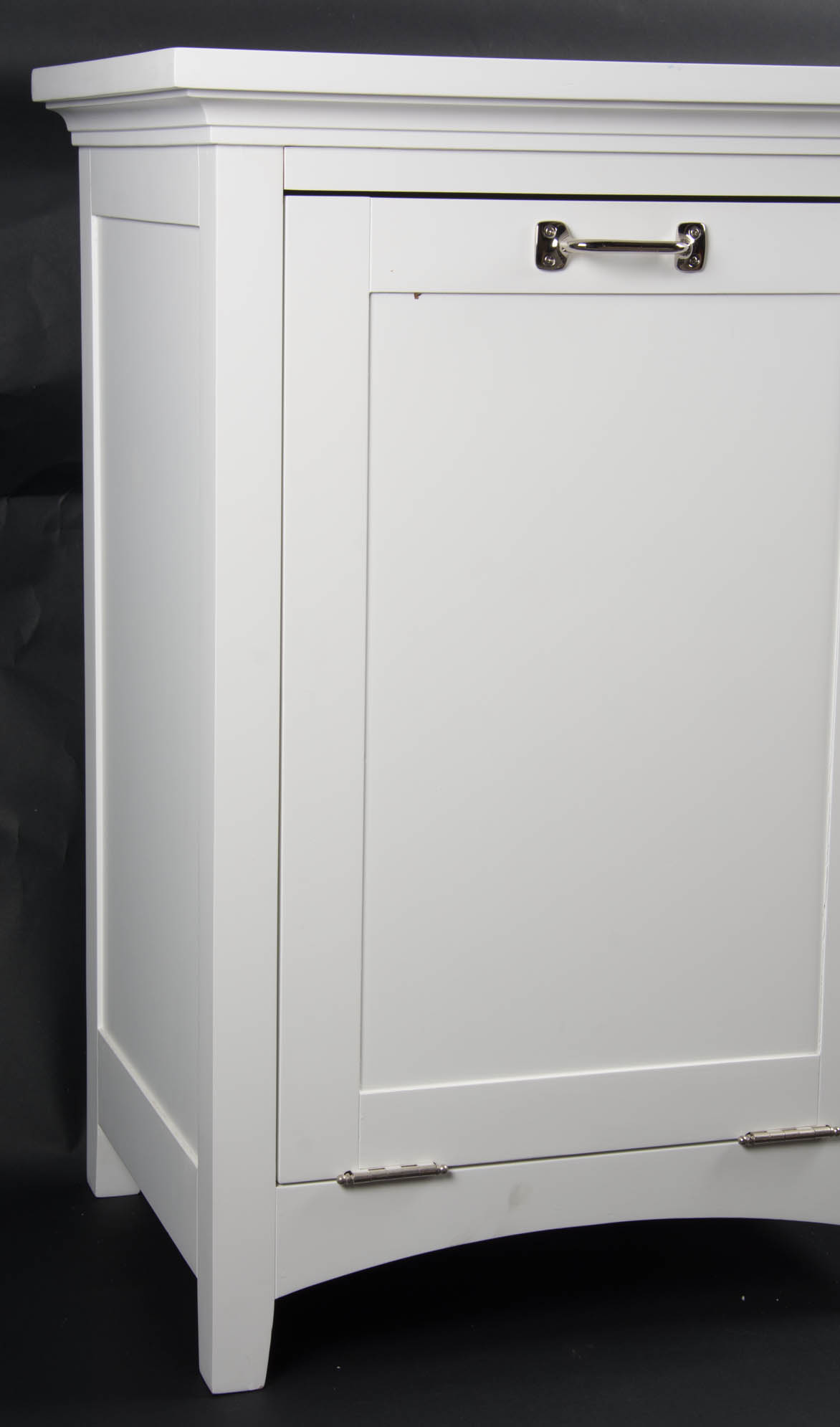 Restoration Hardware “Cartwright” Collection Solid Birch White Wood Laundry Hamper