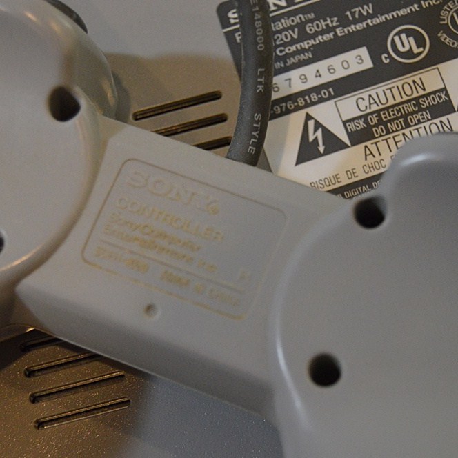 Sony Playstation with Game CD's and CD Storage Box