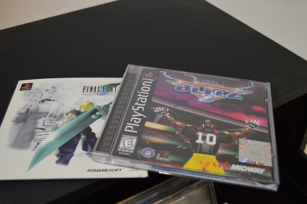 Sony Playstation with Game CD's and CD Storage Box