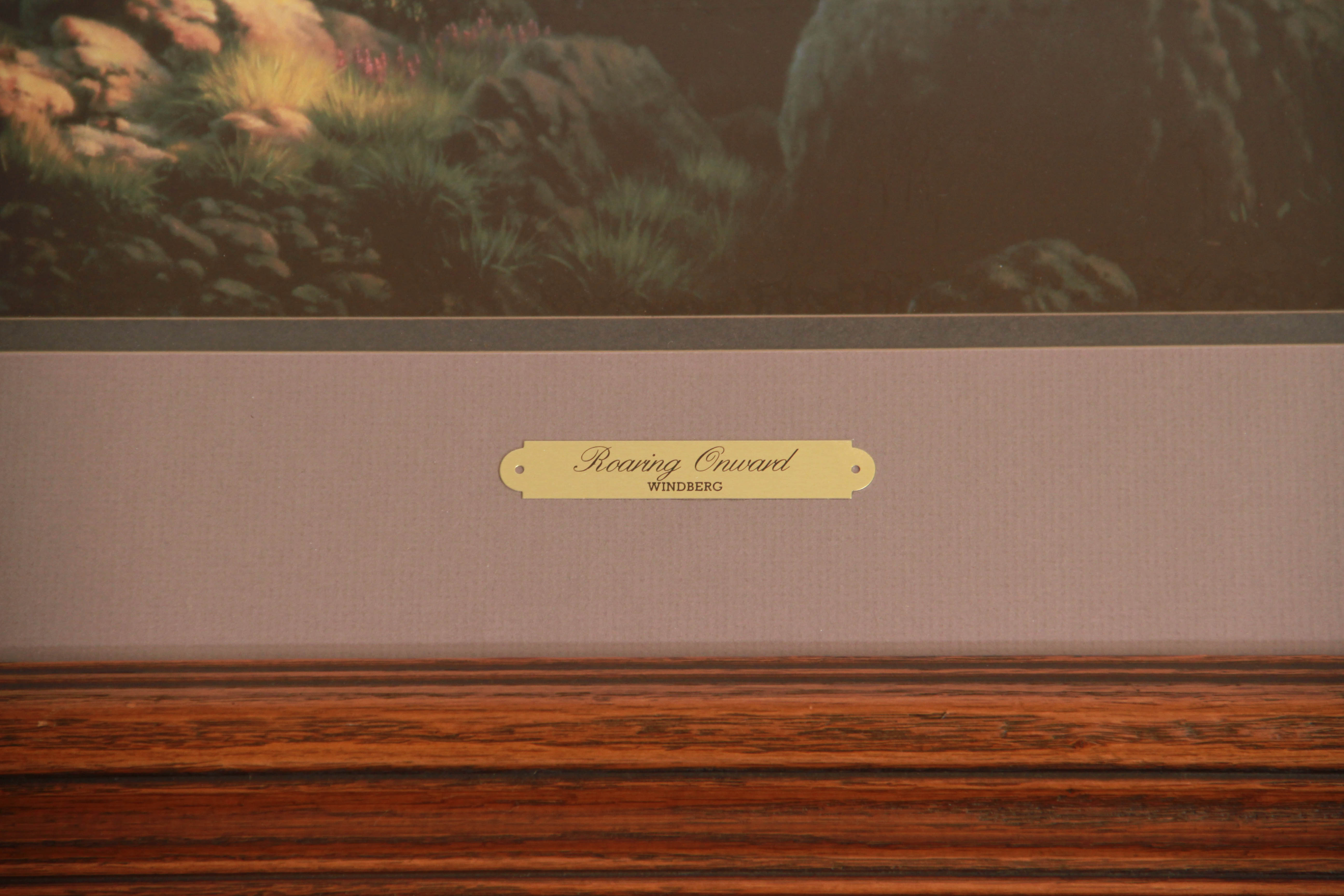 Signed Limited Edition Windberg Print "Roaring Onward"