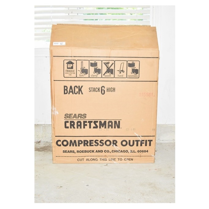 New and Unused Sears Craftsman Air Compressor Outfit
