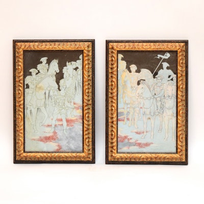 Gloria Thomas "Illustrations for the Book of Revelation" Gouache and Body Color on Board Gloria Thomas "Illustrations for the Book of Revelation" Gouache and Body Color on Board