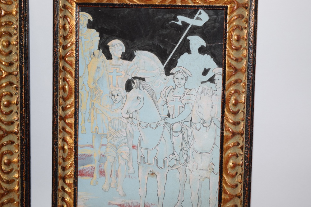 Gloria Thomas "Illustrations for the Book of Revelation" Gouache and Body Color on Board