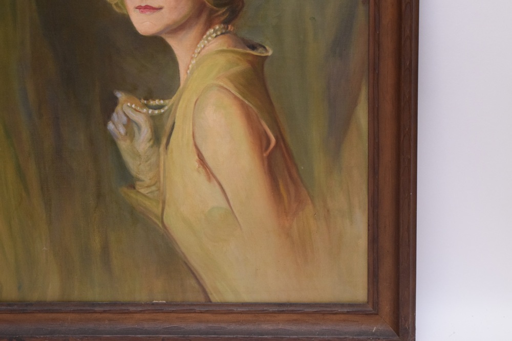 Sudduth Goff "Clara Taylor Spencer Houlihan" Oil on Canvas, c. 1950