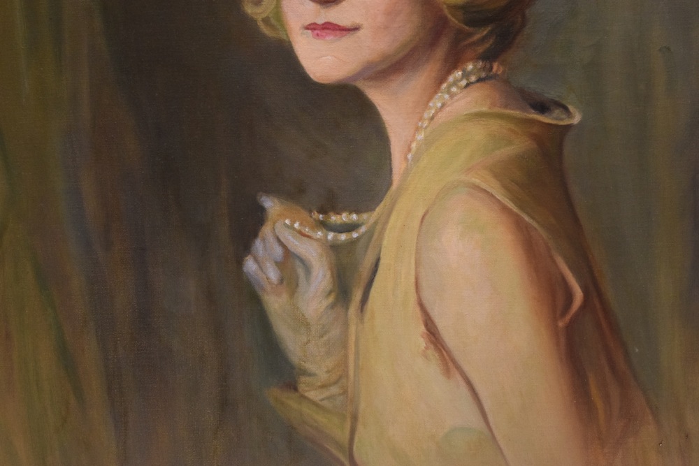 Sudduth Goff "Clara Taylor Spencer Houlihan" Oil on Canvas, c. 1950