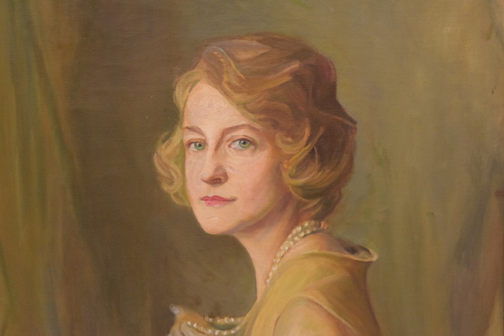 Sudduth Goff "Clara Taylor Spencer Houlihan" Oil on Canvas, c. 1950