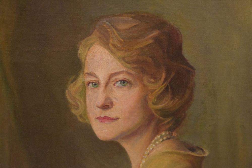 Sudduth Goff "Clara Taylor Spencer Houlihan" Oil on Canvas, c. 1950