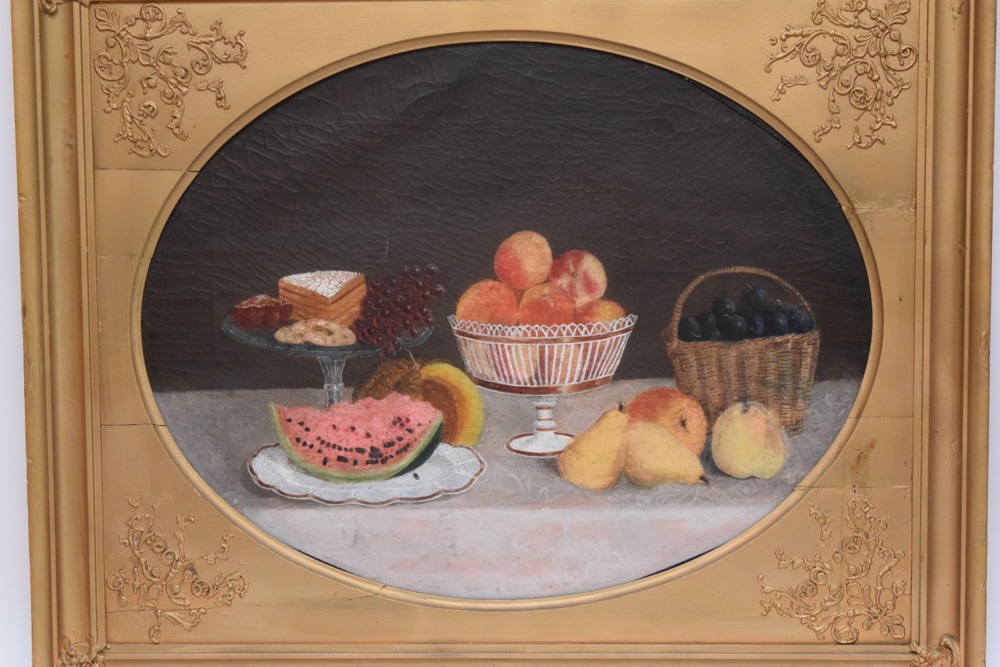 Mary C. Smith "Table Top Still Life with Old Paris Porcelain" c. 1855