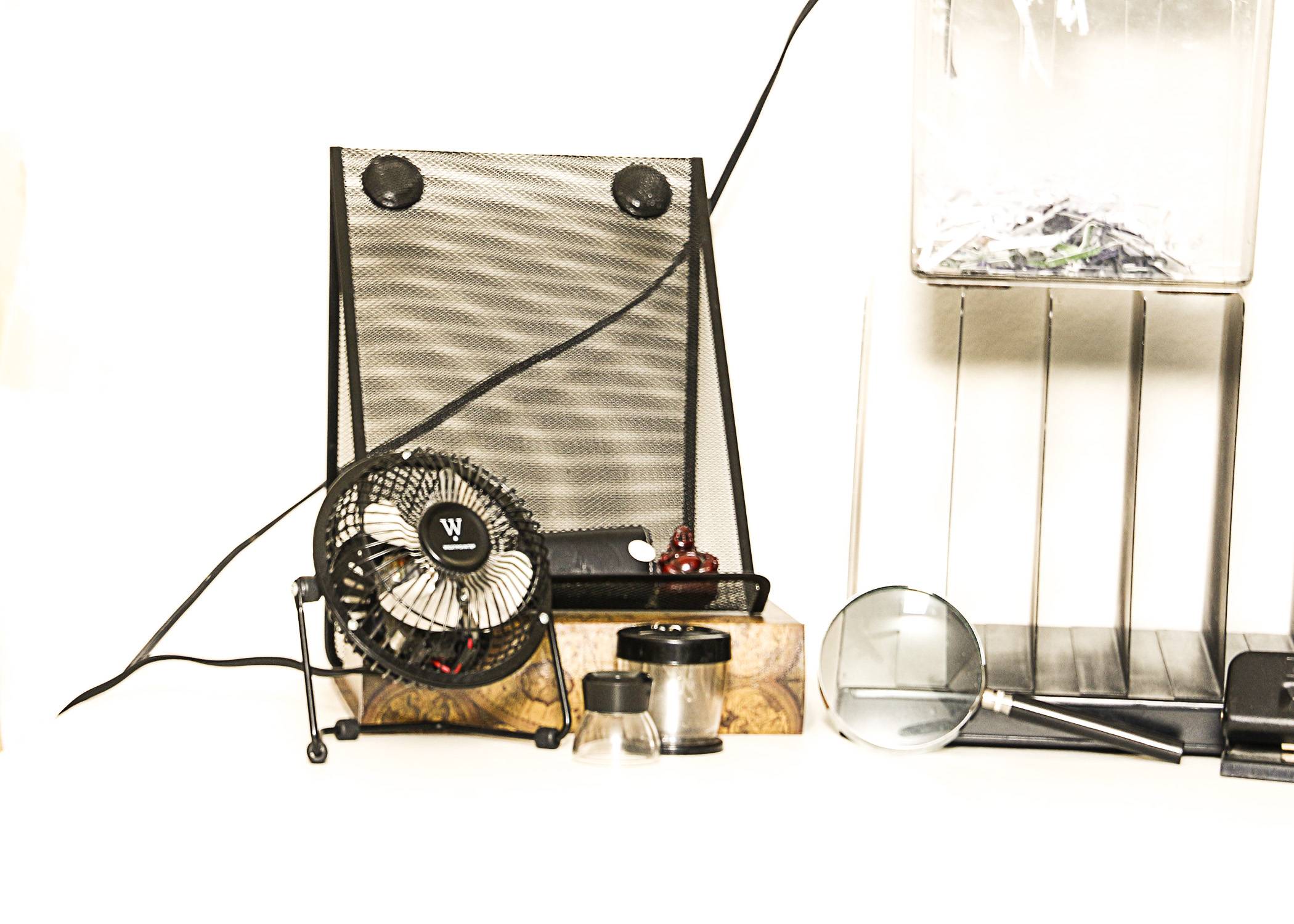 Filing Cabinet, Side Table and Other Office Accessories