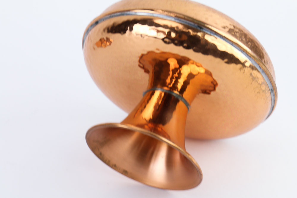 Hammered Copper Bowl with Lid